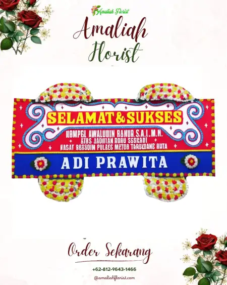 Papan Bunga Ucapan Selamat Boros